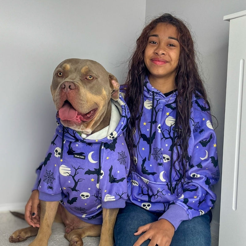 Halloween Dog Hoodie - Purple