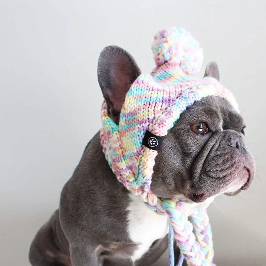 Crochet Hat French Bulldog Hat With Ears CROCHET PATTERN Frenchie