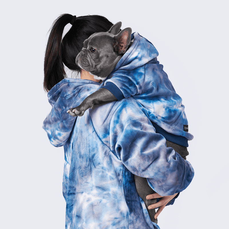 Velvet Human Hoodie - Sapphire Blue – SPARK PAWS Velvet Human Hoodie - Sapphire Blue – SPARK PAWS