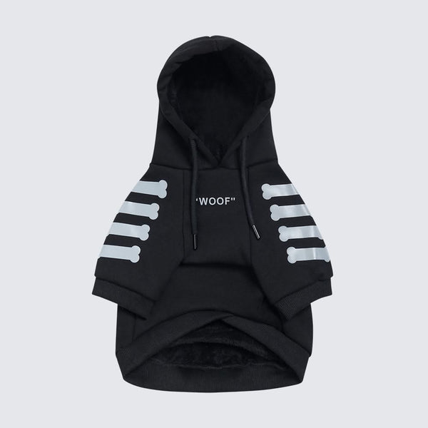 Woof' Off-White Streetwear Dog Hoodie