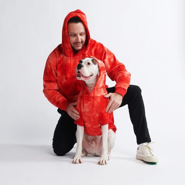 Velvet Human Hoodie - Ruby Red