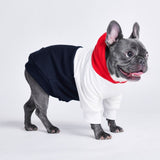Red, White, Navy Dog Hoodie (SIZE L)