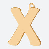 Initial Letter Jewelry Tag - X