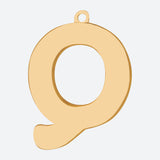 Initial Letter Jewelry Tag - Q