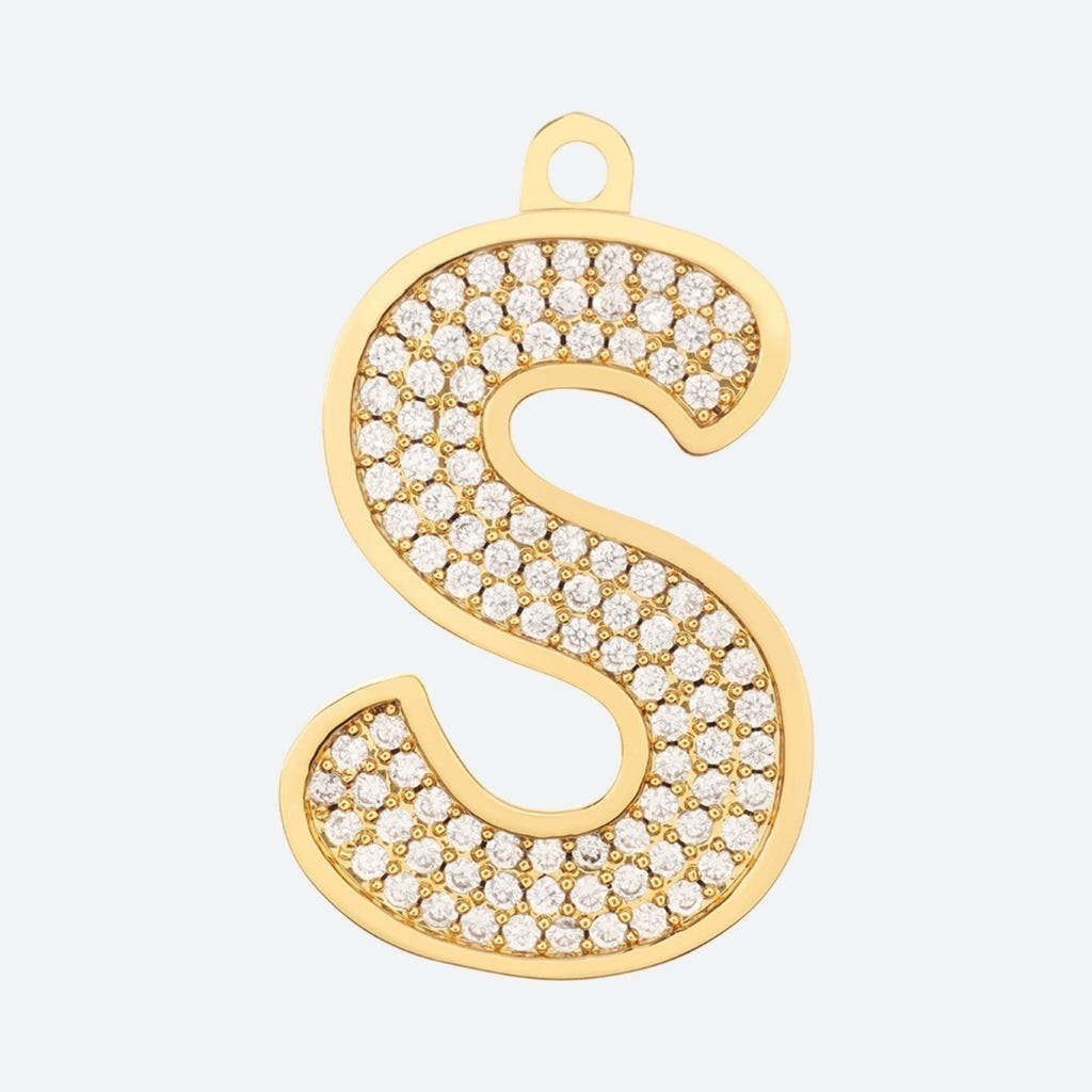 Gold Initial Letter Jewelry Tag for Dogs - R – SPARK PAWS