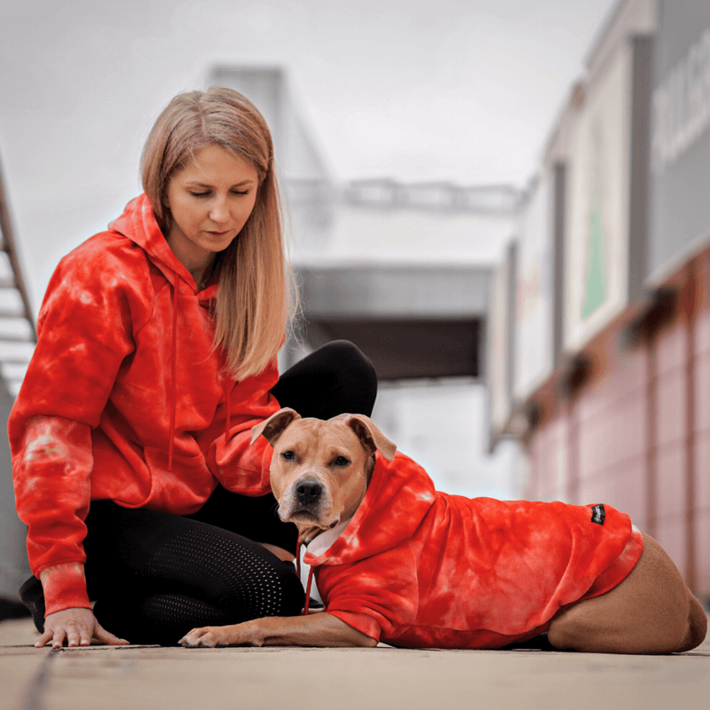 Velvet Human Hoodie - Ruby Red