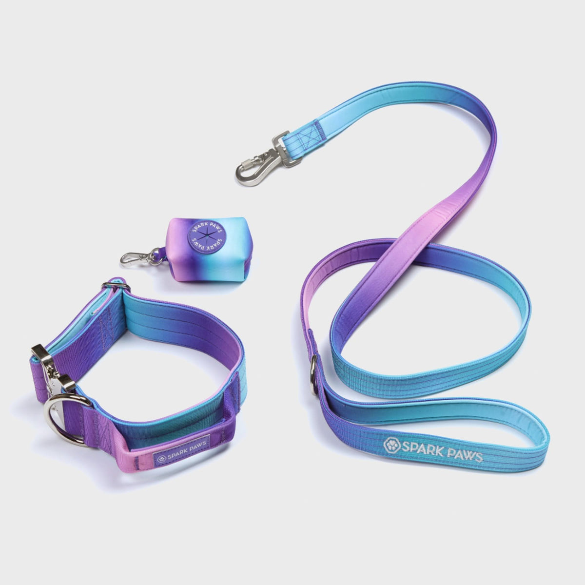 Purple dog collar and leash set online